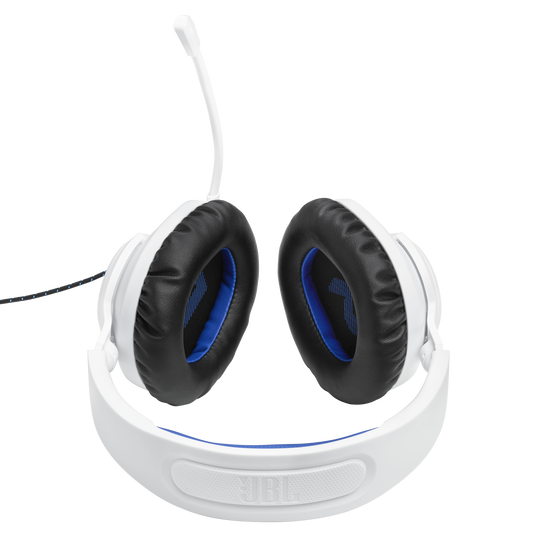 JBL Quantum 100P Console - White - Wired over-ear gaming headset with a detachable mic - Detailshot 2
